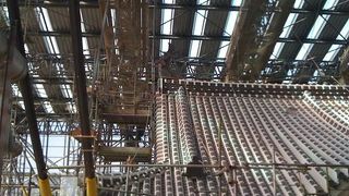 お城の建て替えを見られた貴重な体験