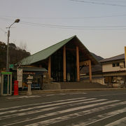 道の駅に隣接する日本画のコレクションがある美術館