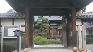福知山から随従してきた寺です。
