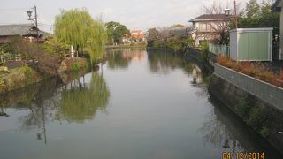 柳川城を取り巻く内堀と外堀が水郷になっています。