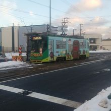 路面電車の外観です。