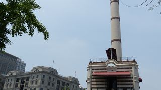 渡し船フェリー乗り場はこの塔を目印に