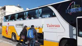 日月潭から台中まで乗りました