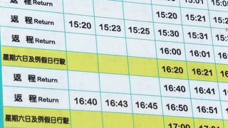 日月潭の周りを定期的に周遊しています