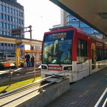 鹿児島中央駅前乗り場にて