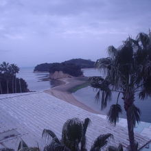 干潮時期の撮影（小豆島国際ホテルの部屋の窓から）