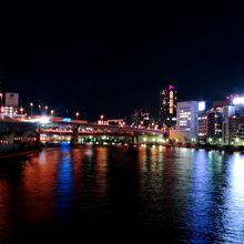 両国橋からの夜景です
