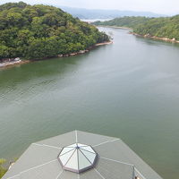 部屋から浜名湖を望む