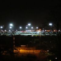 窓からはフランクフルト空港が見えます