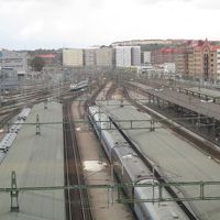 駅上なので駅が見えます。