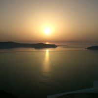 イアまで行かなくても、サンセットは綺麗でした♪