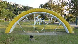 淡水の右岸を快適サイクリング