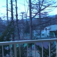 ベランダからの眺望はさみしい