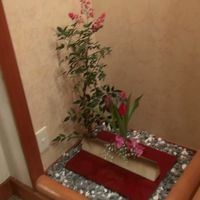 お風呂の入口に花薫ってます