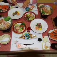 かにづくしの夕食