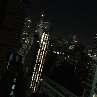 部屋から見えるエンパイアステートビル