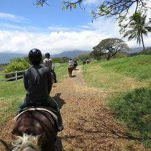 すぐ左手には海が見えていました
