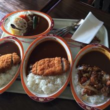 カツカレー、サクサクです。