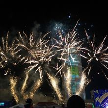 ２２時から花火大会