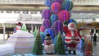 クリスマスのディスプレイが飾られていました