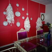 おしゃれな壁の個室