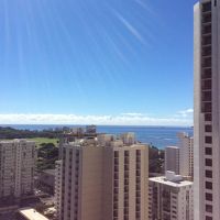 ラナイから&#9835;夜景も綺麗でした。