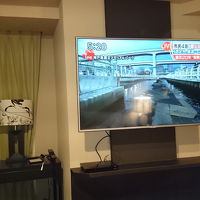 大型テレビが嬉しい。ちなみにＢＳも映る。