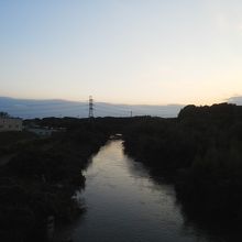 天戸大橋からの花見川の眺め
