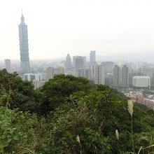 台北市街と台北101