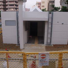 工事中のトイレの様子