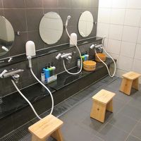 天然温泉は、時間帯で男女別利用でした。