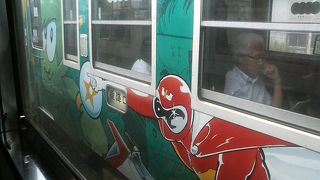 石ノ森章太郎先生のマンガキャラで一杯の列車
