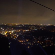 ロープウエーからの夜景
