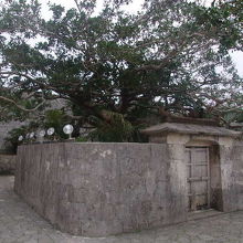 木々に包まれた風情の御嶽の様子