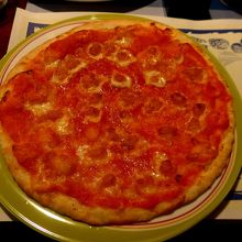 ピザ　マルガリータ6.5ユーロ