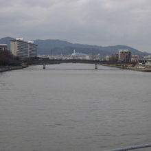 室見橋からの景観（福岡タワーと反対側）