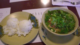 パクチー全開の絶品オックステールスープ