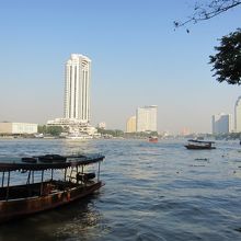 チャオプラヤー川の風景です?