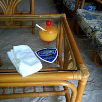 ウエルカムドリンク・・・美味しかったけど・・・素朴です。