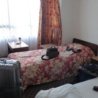 ツインの部屋に独りで泊まりました。