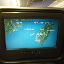 背もたれに画面