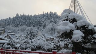 赤い橋が印象的でした。