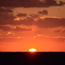 もうすぐ沈みます。