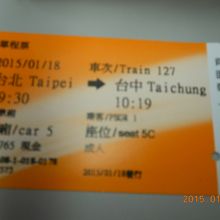 行きのチケット