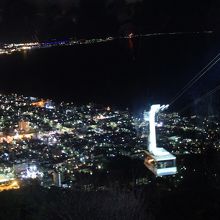 夜景の中を3分間