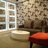 客室内のリビングスペース