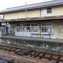 長野電鉄、小布施駅です。