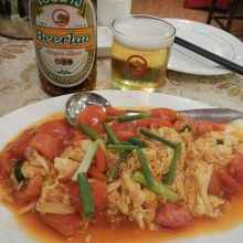 卵とトマトに炒め物