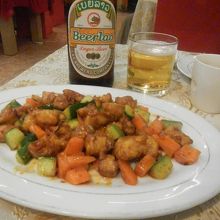 鶏のピリ辛炒め