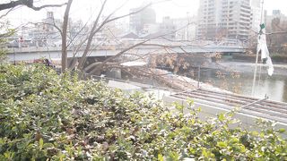 二条大橋と三条大橋のあいだ